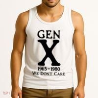 Gen X 1965 1980 We DonT Care Tank Top thumb 3