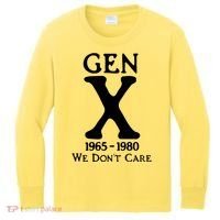 Gen X 1965 1980 We DonT Care Kids Long Sleeve Shirt thumb 0