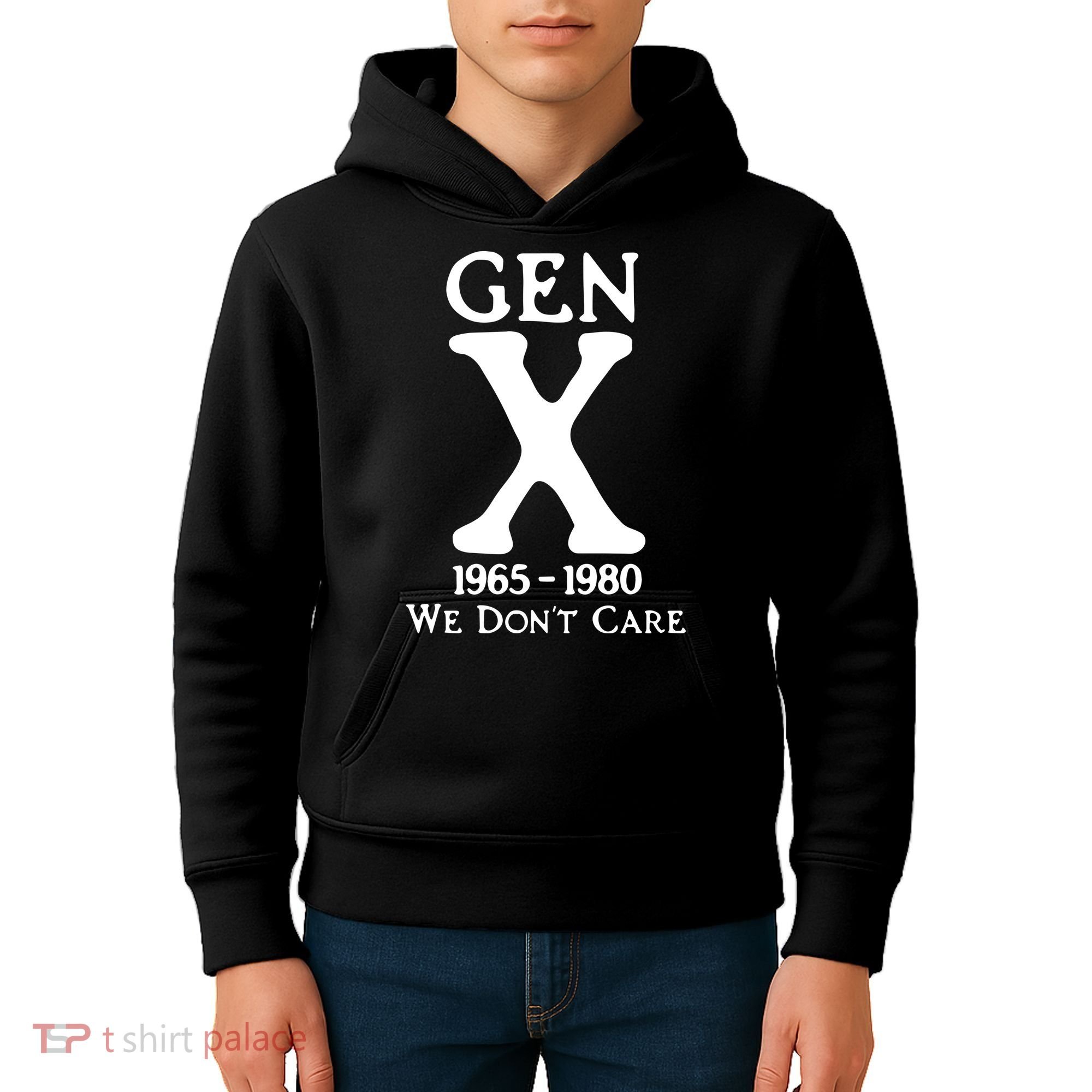Gen X 1965 1980 We DonT Care Kids Hoodie