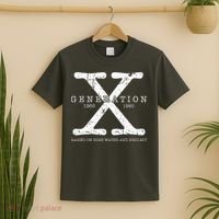 Generation X 1965 1980 Raised On Hose Water And Neglect T-Shirt thumb 2