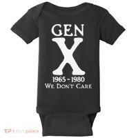 Gen X 1965 1980 We Dont Care Gift Baby Bodysuit thumb 0