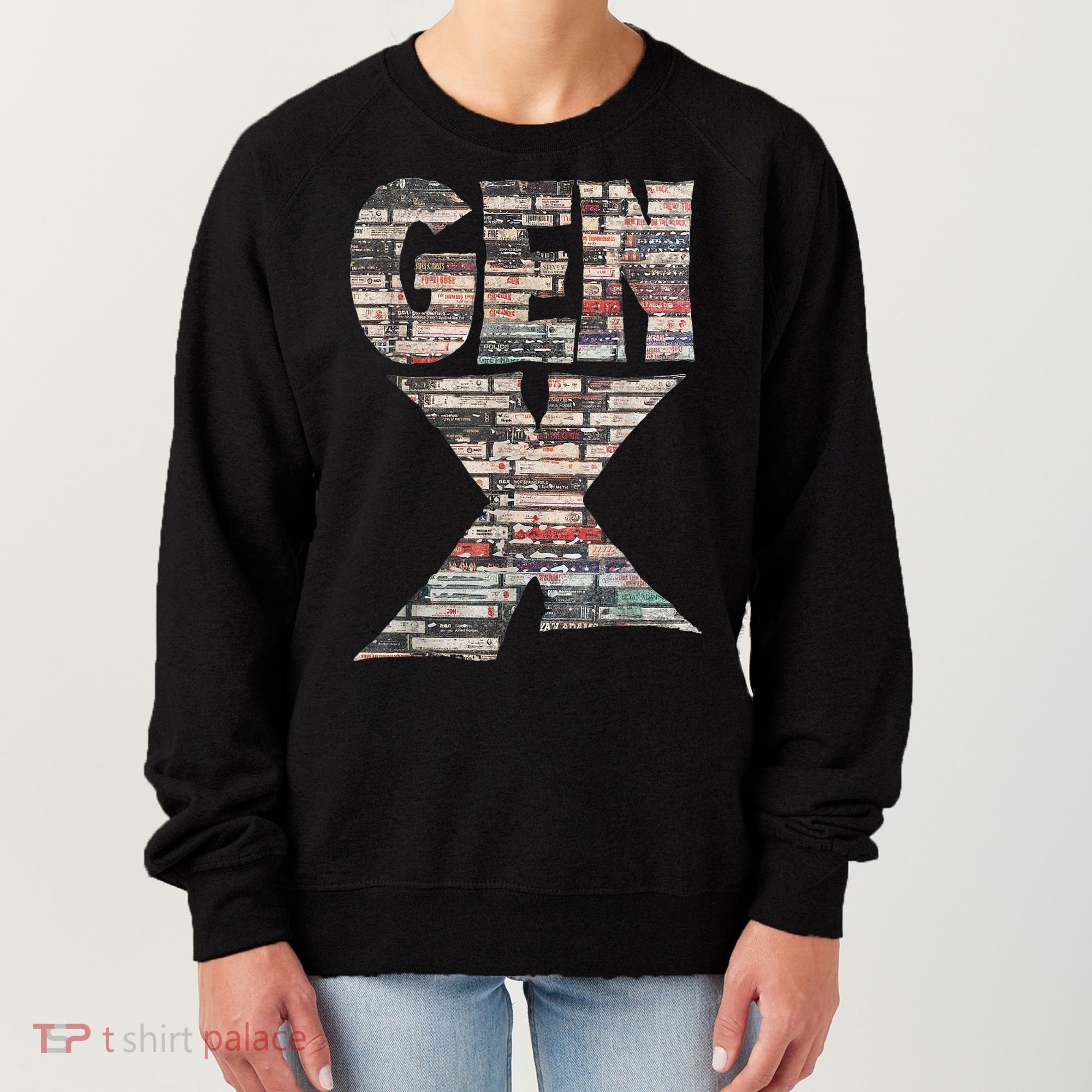 Gen X 80’S Rock Cassettes Women's Sweatshirt
