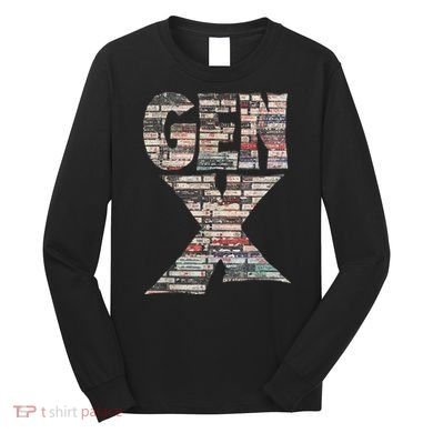 Gen X 80’S Rock Cassettes Long Sleeve Shirt