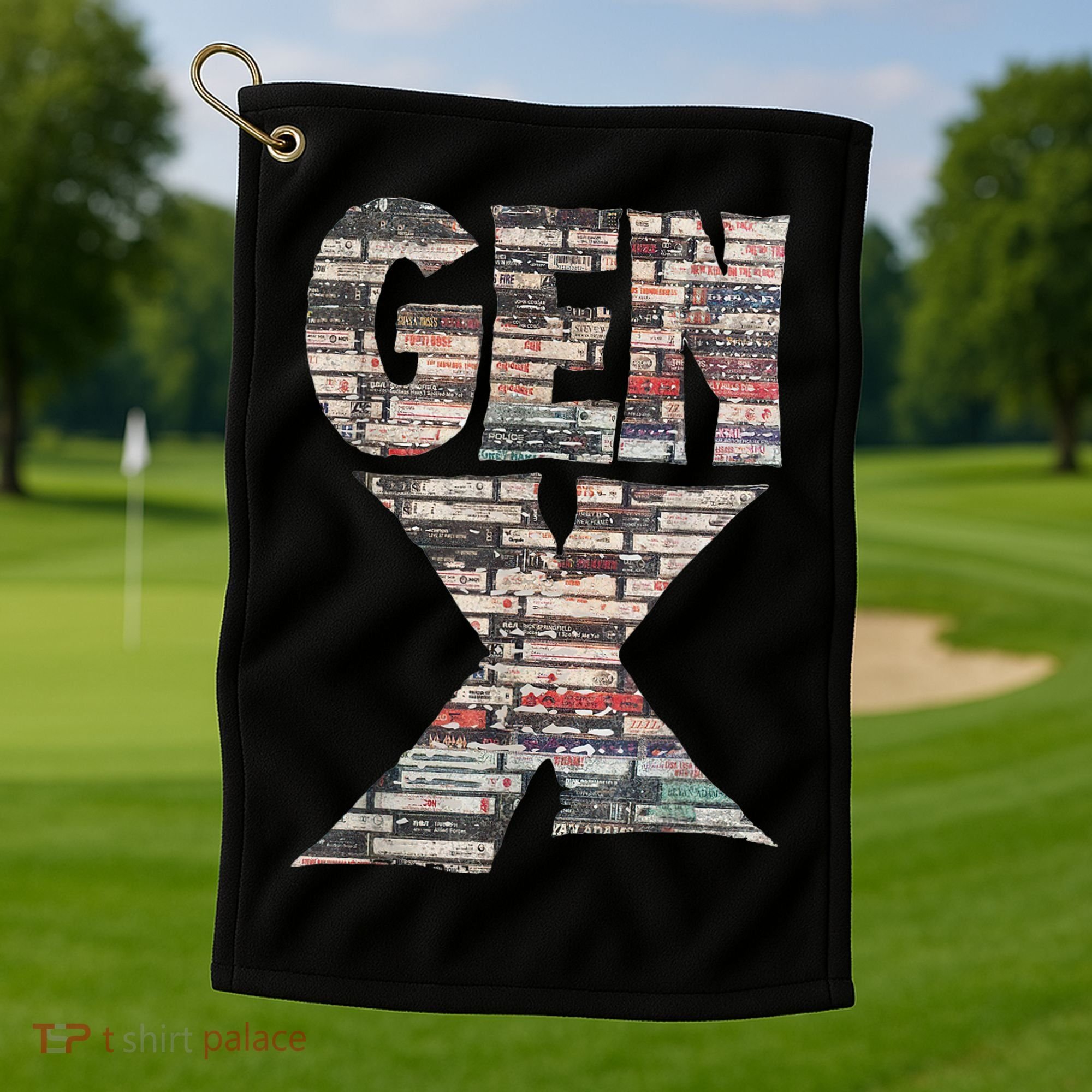 Gen X 80’S Rock Cassettes Golf Towel