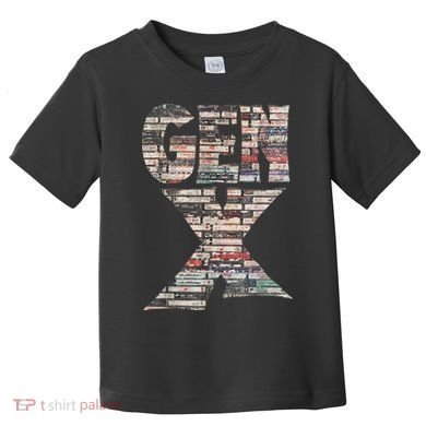 Gen X 80’S Rock Cassettes Toddler T-Shirt