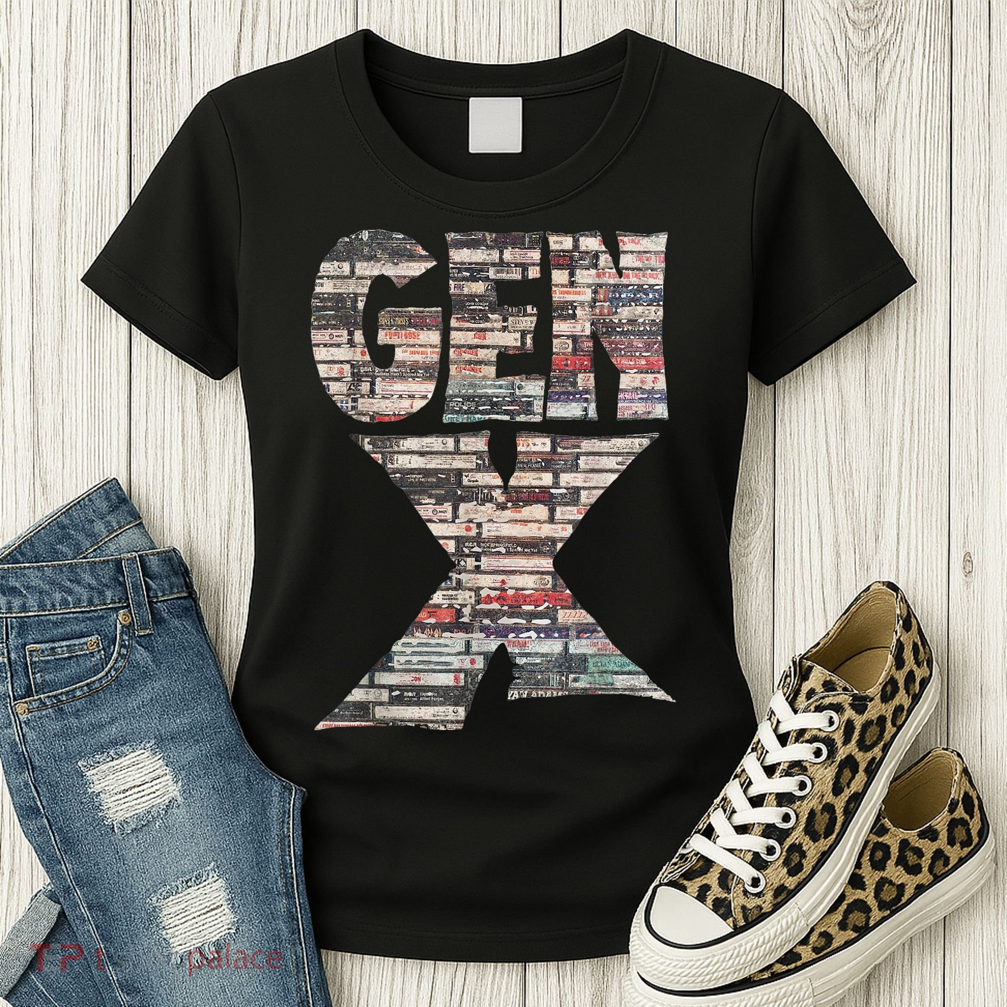 Gen X 80’S Rock Cassettes Women's T-Shirt