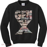 Gen X 80’S Rock Cassettes Kids Sweatshirt thumb 0