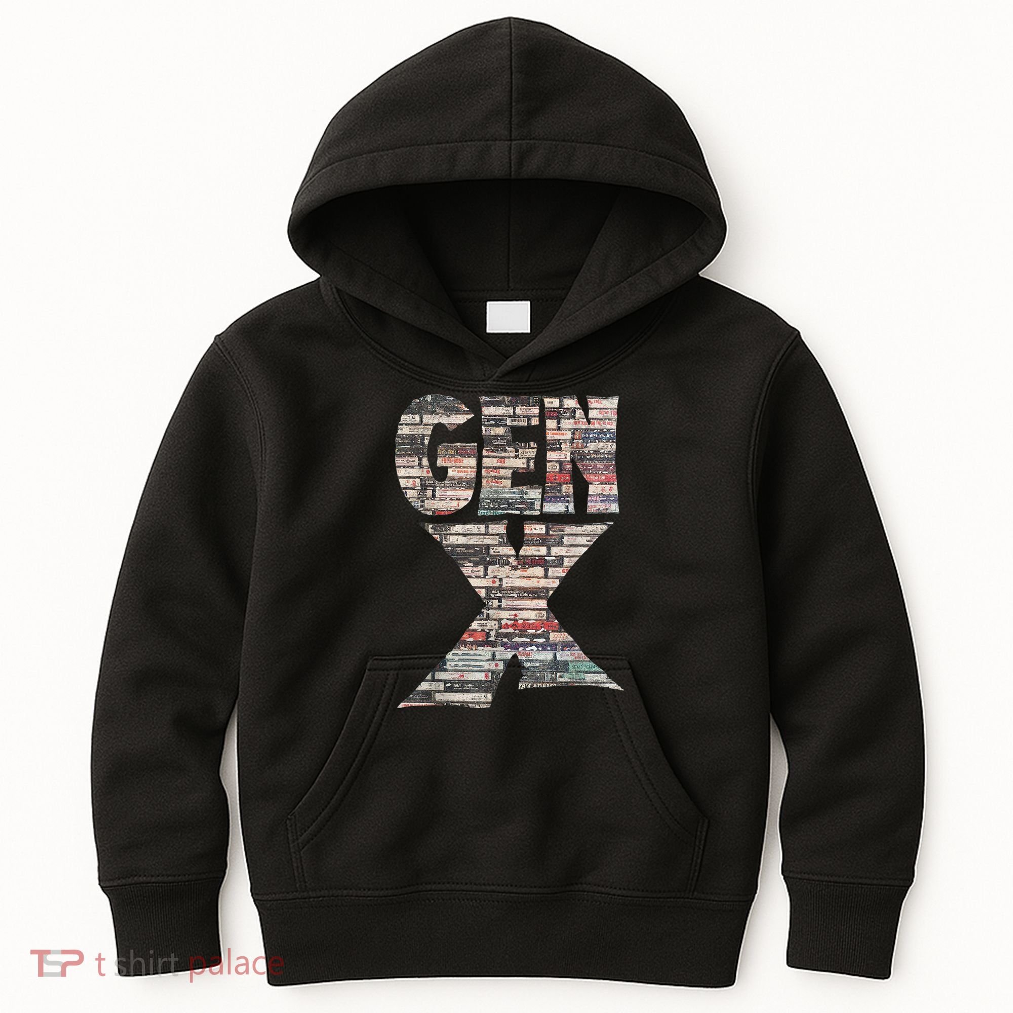 Gen X 80’S Rock Cassettes Kids Hoodie
