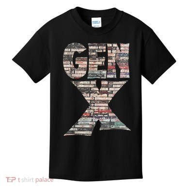Gen X 80’S Rock Cassettes Kids T-Shirt