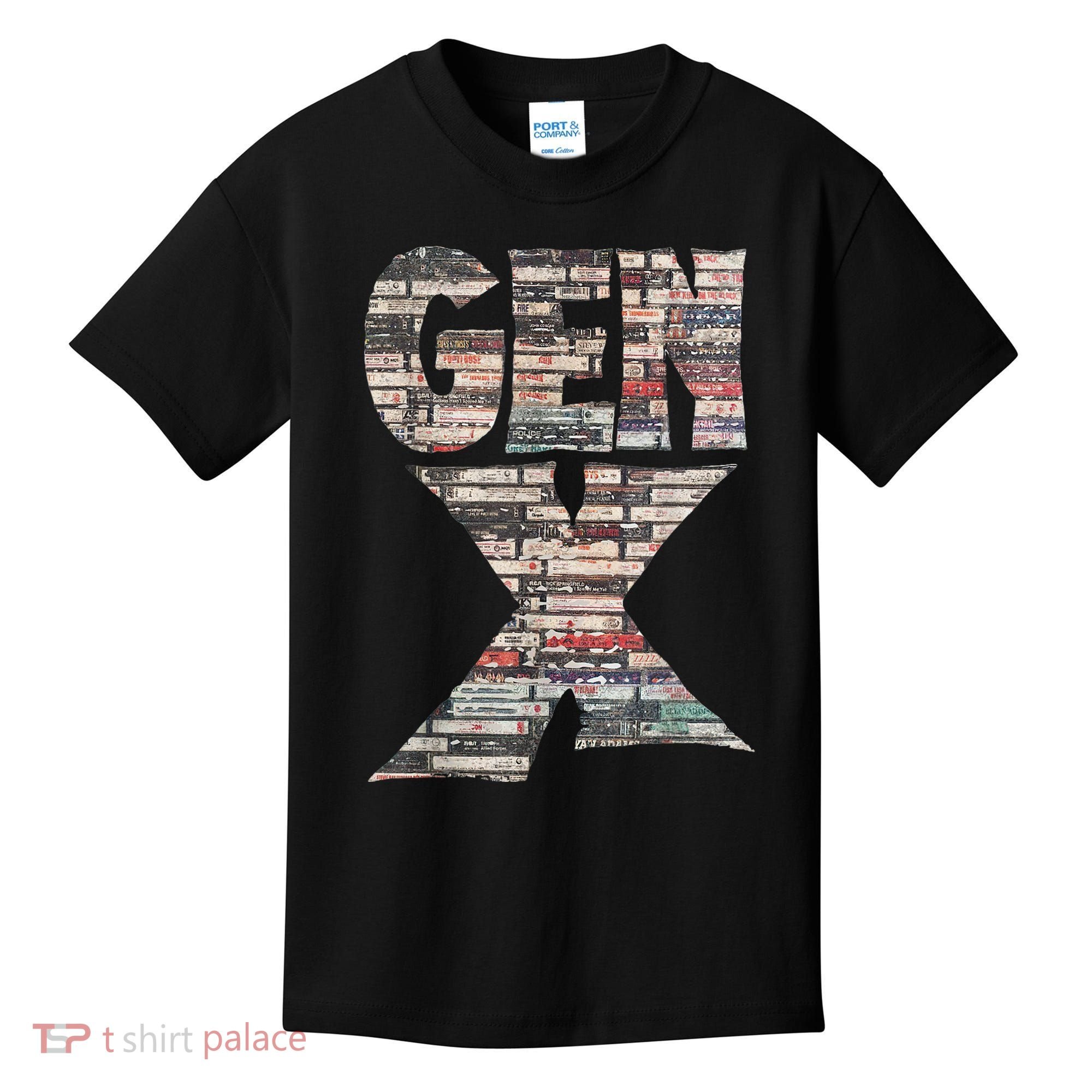 Gen X 80’S Rock Cassettes Kids T-Shirt