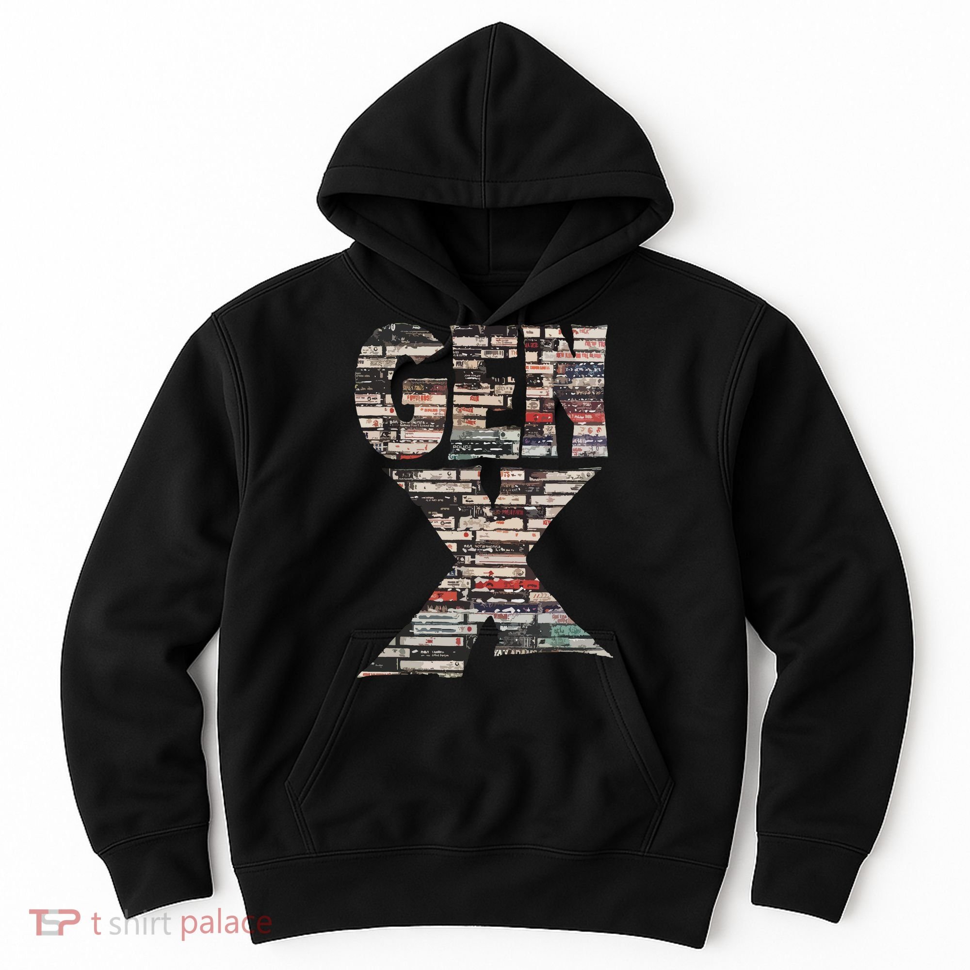 Gen X 80s Rock Cassettes Hoodie