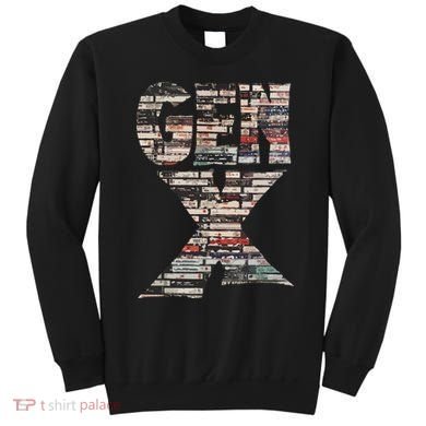 Gen X 80s Rock Cassettes Sweatshirt