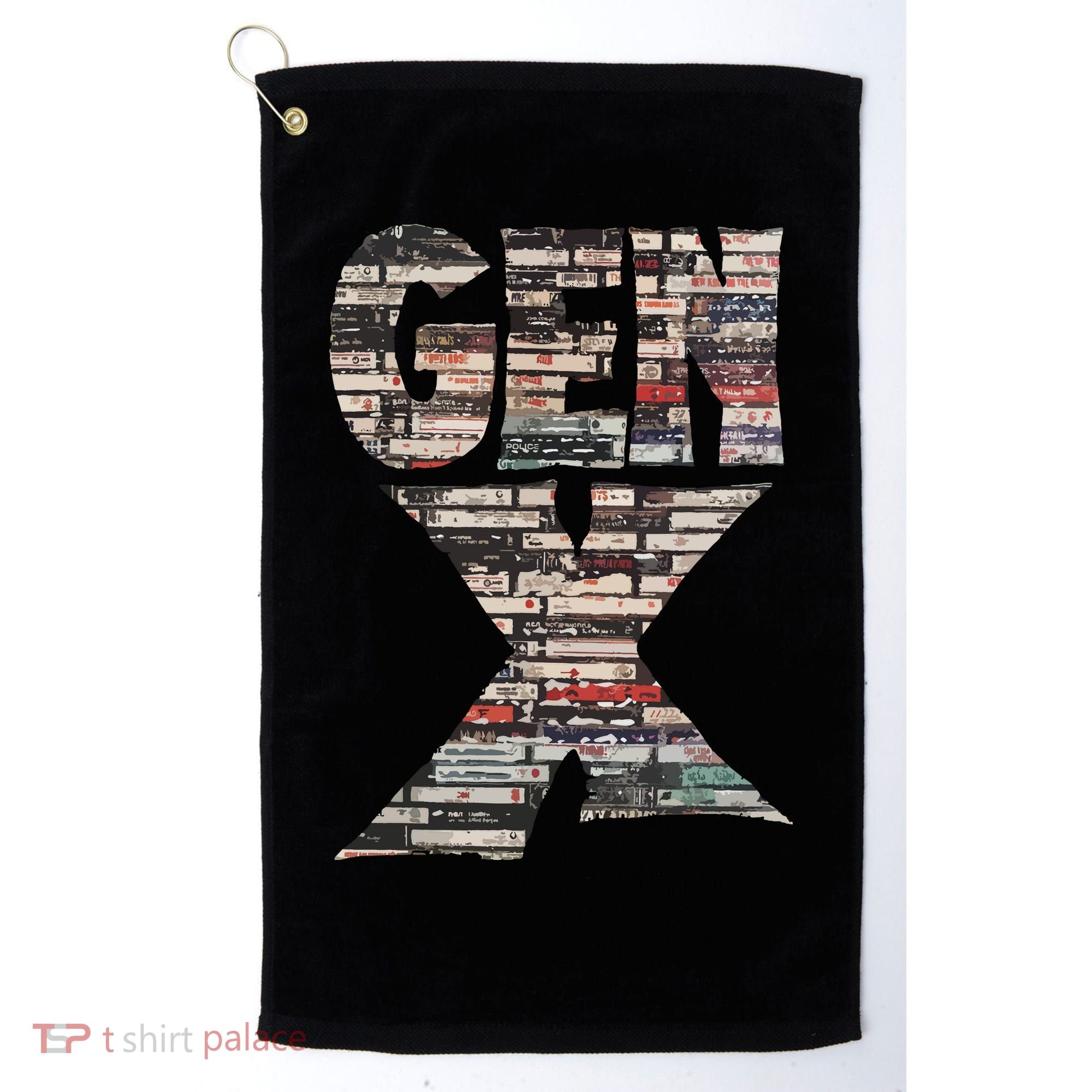 Gen X 80s Rock Cassettes Golf Towel