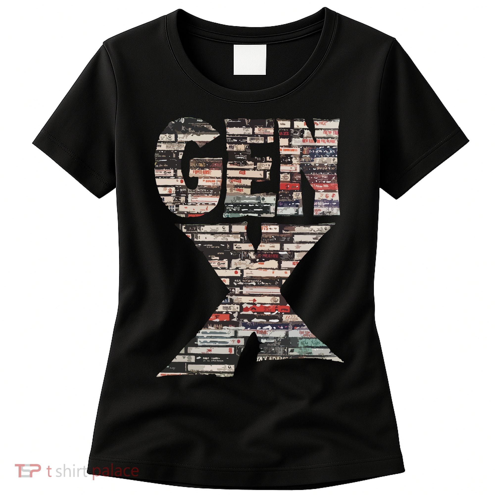 Gen X 80s Rock Cassettes Women's T-Shirt