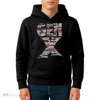 Gen X 80s Rock Cassettes Kids Hoodie thumb 4