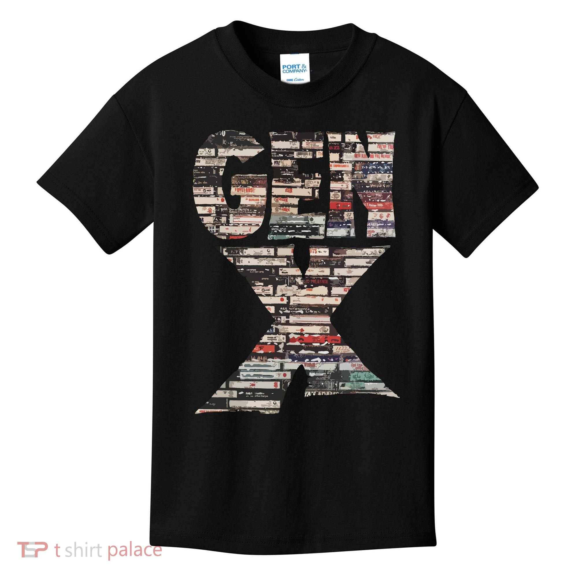 Gen X 80s Rock Cassettes Kids T-Shirt