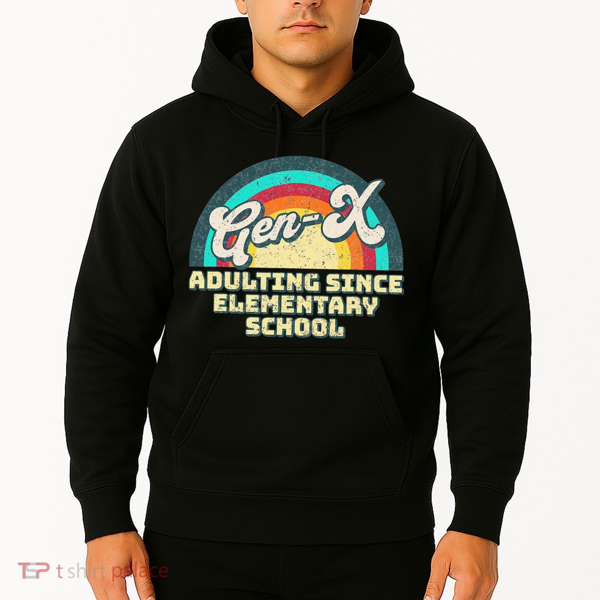 Gen X Adulting Since Elementary School Generation Xers Hoodie