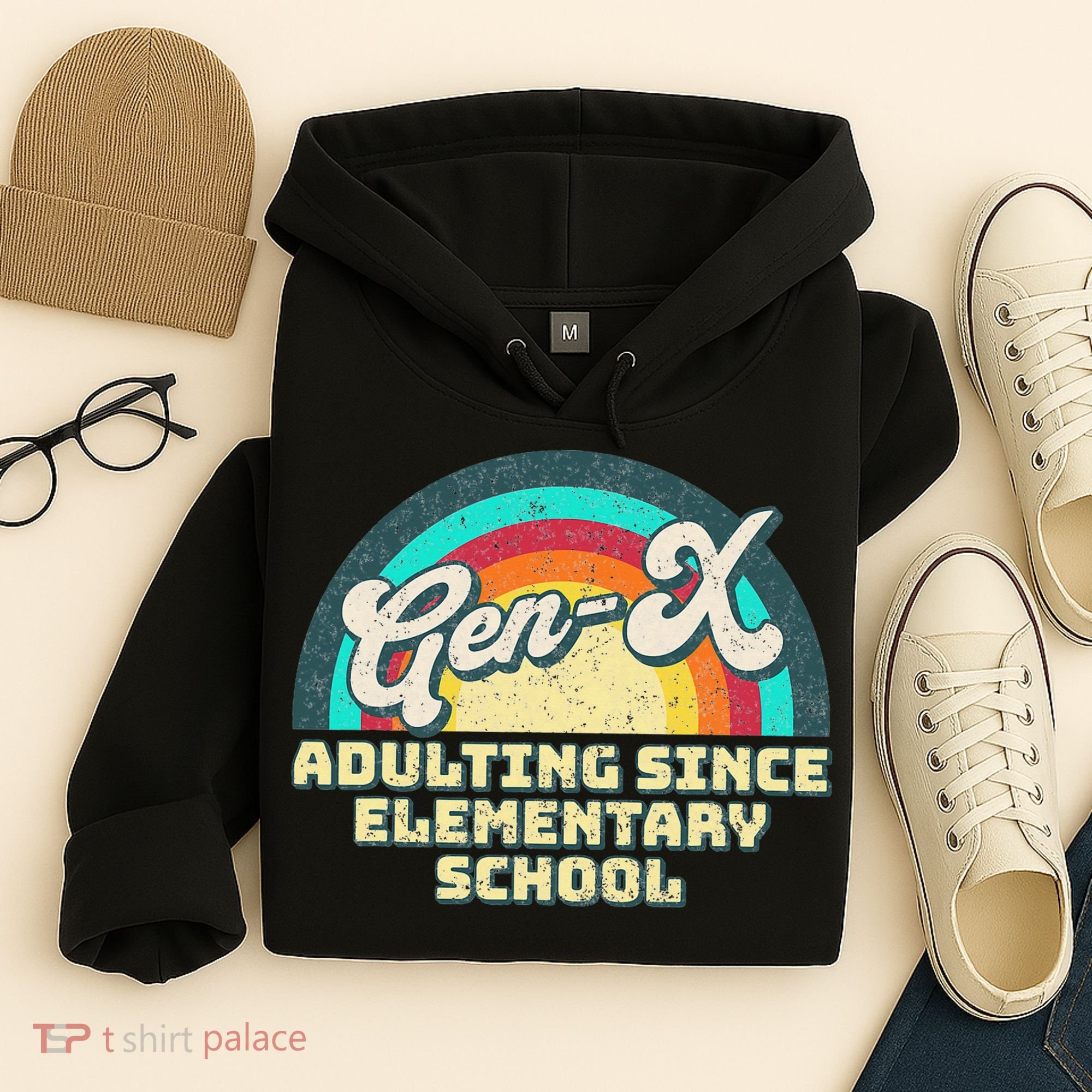 Gen X Adulting Since Elementary School Generation Xers Hoodie