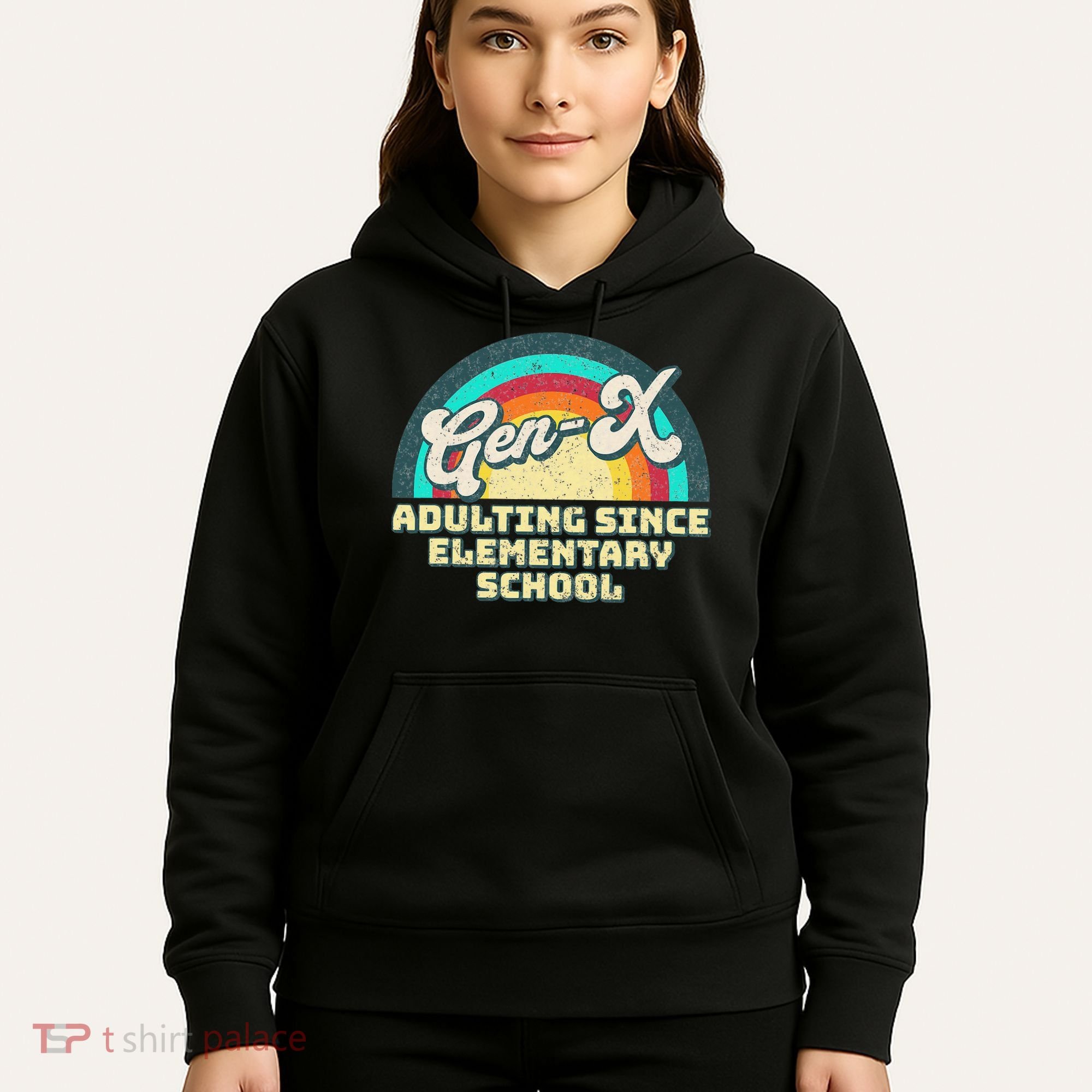 Gen X Adulting Since Elementary School Generation Xers Hoodie