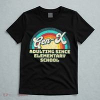 Gen X Adulting Since Elementary School Generation Xers T-Shirt thumb 5