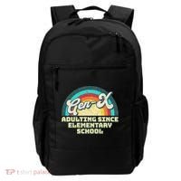 Gen X Adulting Since Elementary School Generation Xers Backpack thumb 0