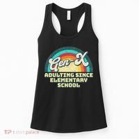 Gen X Adulting Since Elementary School Generation Xers Women's Tank Top thumb 0