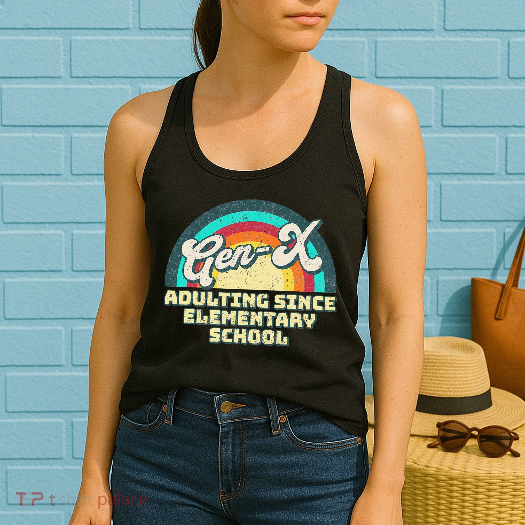 Gen X Adulting Since Elementary School Generation Xers Women's Tank Top