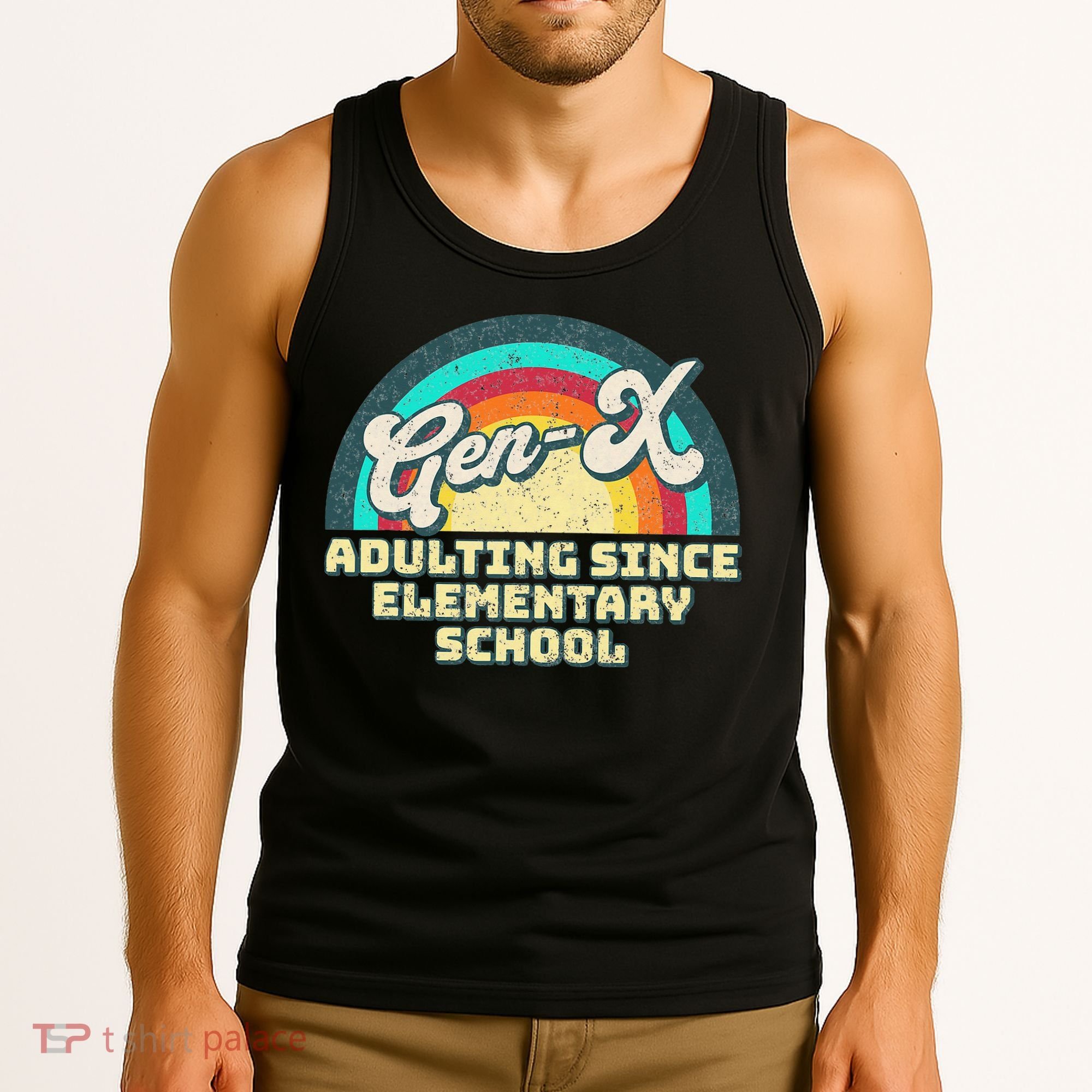 Gen X Adulting Since Elementary School Generation Xers Tank Top