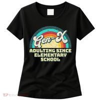 Gen X Adulting Since Elementary School Generation Xers Women's T-Shirt thumb 0