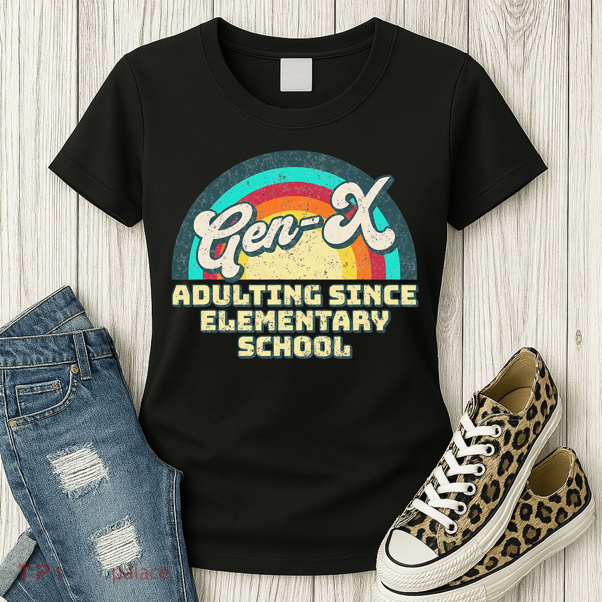 Gen X Adulting Since Elementary School Generation Xers Women's T-Shirt