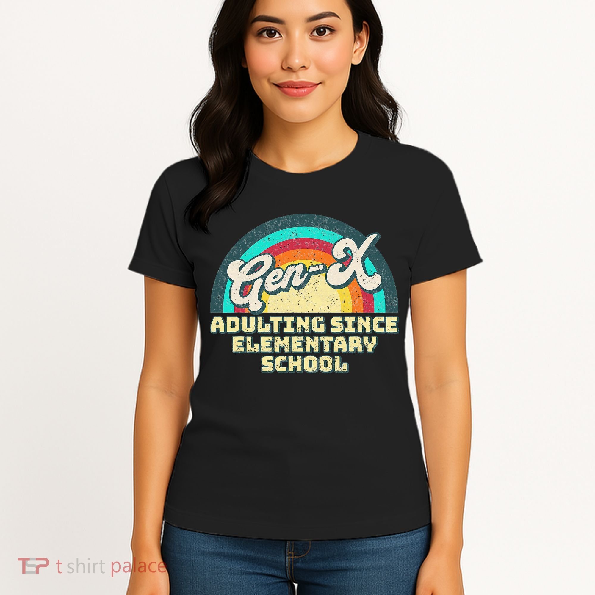 Gen X Adulting Since Elementary School Generation Xers Women's T-Shirt