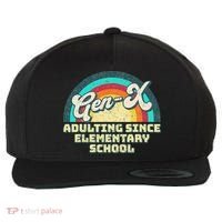 Gen X Adulting Since Elementary School Generation Xers Wool Snapback Cap thumb 0