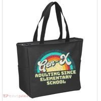 Gen X Adulting Since Elementary School Generation Xers Tote Bag thumb 2