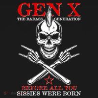 Generation X Before All You Sissie Were Born Rock On Skull Polo thumb 3