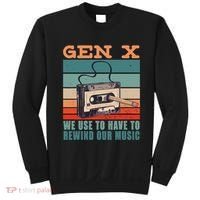 Gen X Cassette Tape Pencil Retro Music Sweatshirt thumb 0