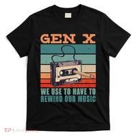 Gen X Cassette Tape Pencil Retro Music T-Shirt thumb 0