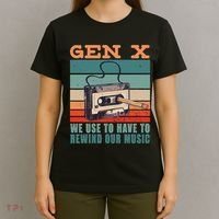 Gen X Cassette Tape Pencil Retro Music T-Shirt thumb 4