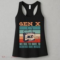 Gen X Cassette Tape Pencil Retro Music Women's Tank Top thumb 3