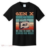 Gen X Cassette Tape Pencil Retro Music Kids T-Shirt thumb 0