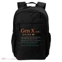 Gen X Definition Funny Sarcasm Humor 1960 1980 Birthday Backpack thumb 0