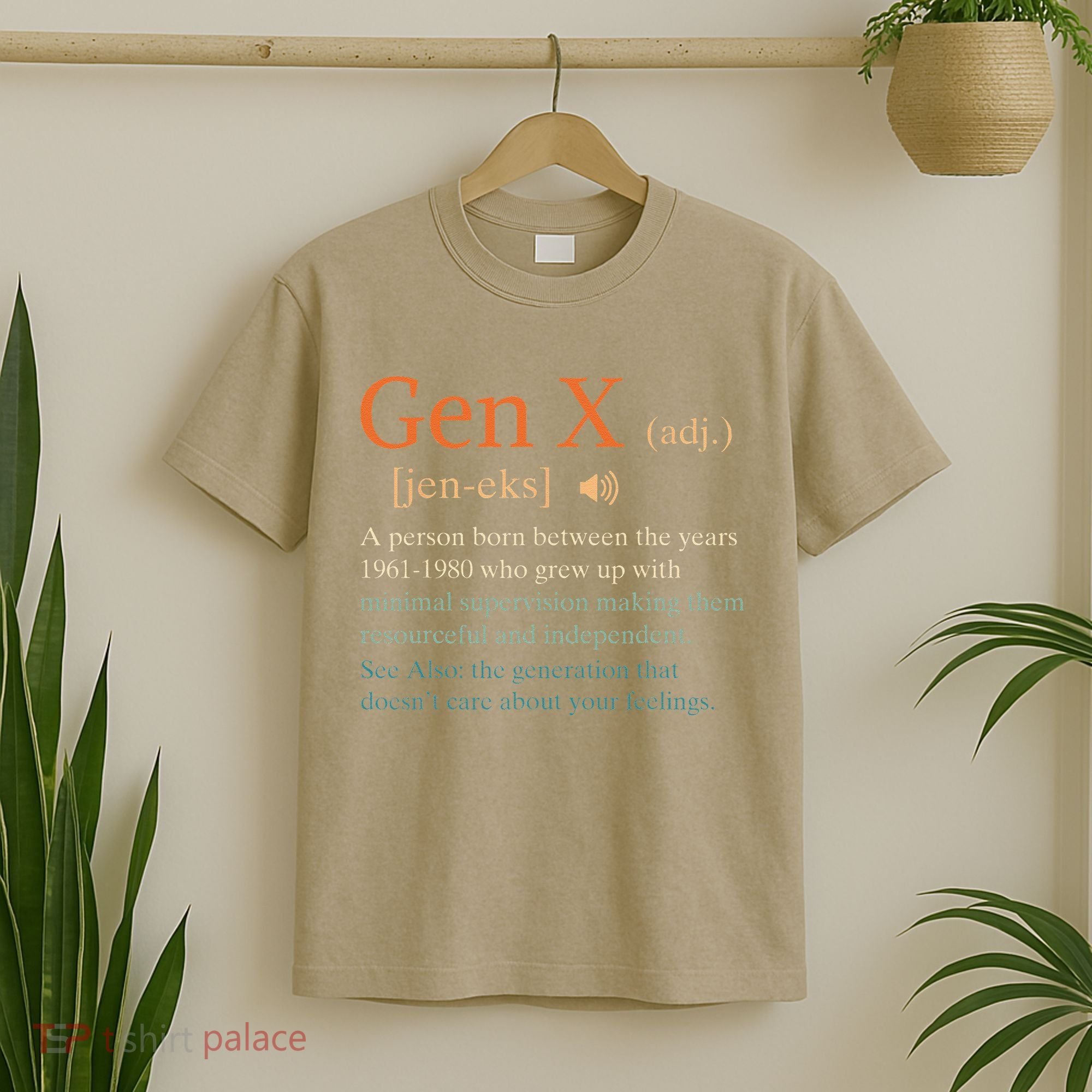 Gen X Definition Funny Sarcasm Humor 1960 1980 Birthday T-Shirt