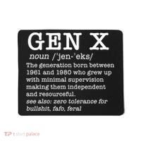 Gen X Funny Dictionary Generation Xer We DonT Care Meme Mousepad thumb 0