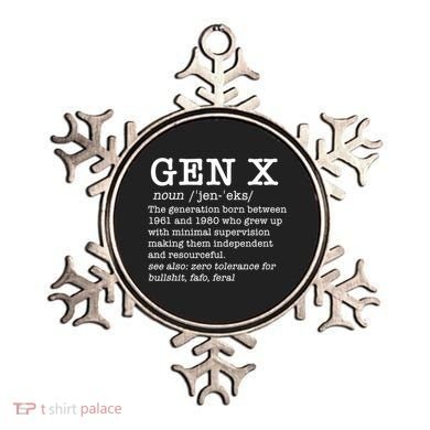Gen X Funny Dictionary Generation Xer We DonT Care Meme Ornament