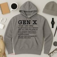 Gen X Funny Dictionary Generation Xer We DonT Care Meme Hoodie thumb 3