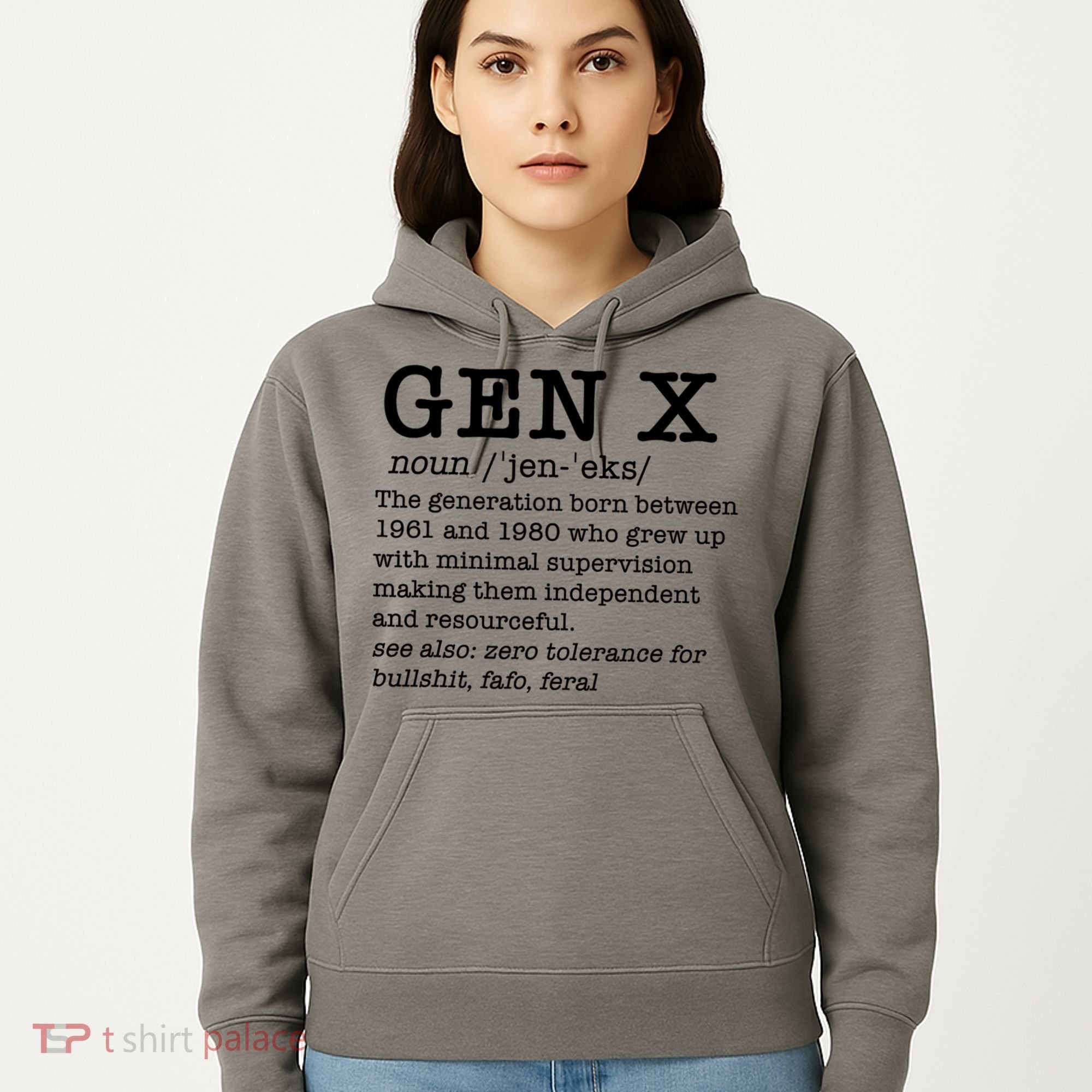 Gen X Funny Dictionary Generation Xer We DonT Care Meme Hoodie