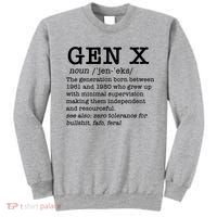 Gen X Funny Dictionary Generation Xer We DonT Care Meme Sweatshirt thumb 0