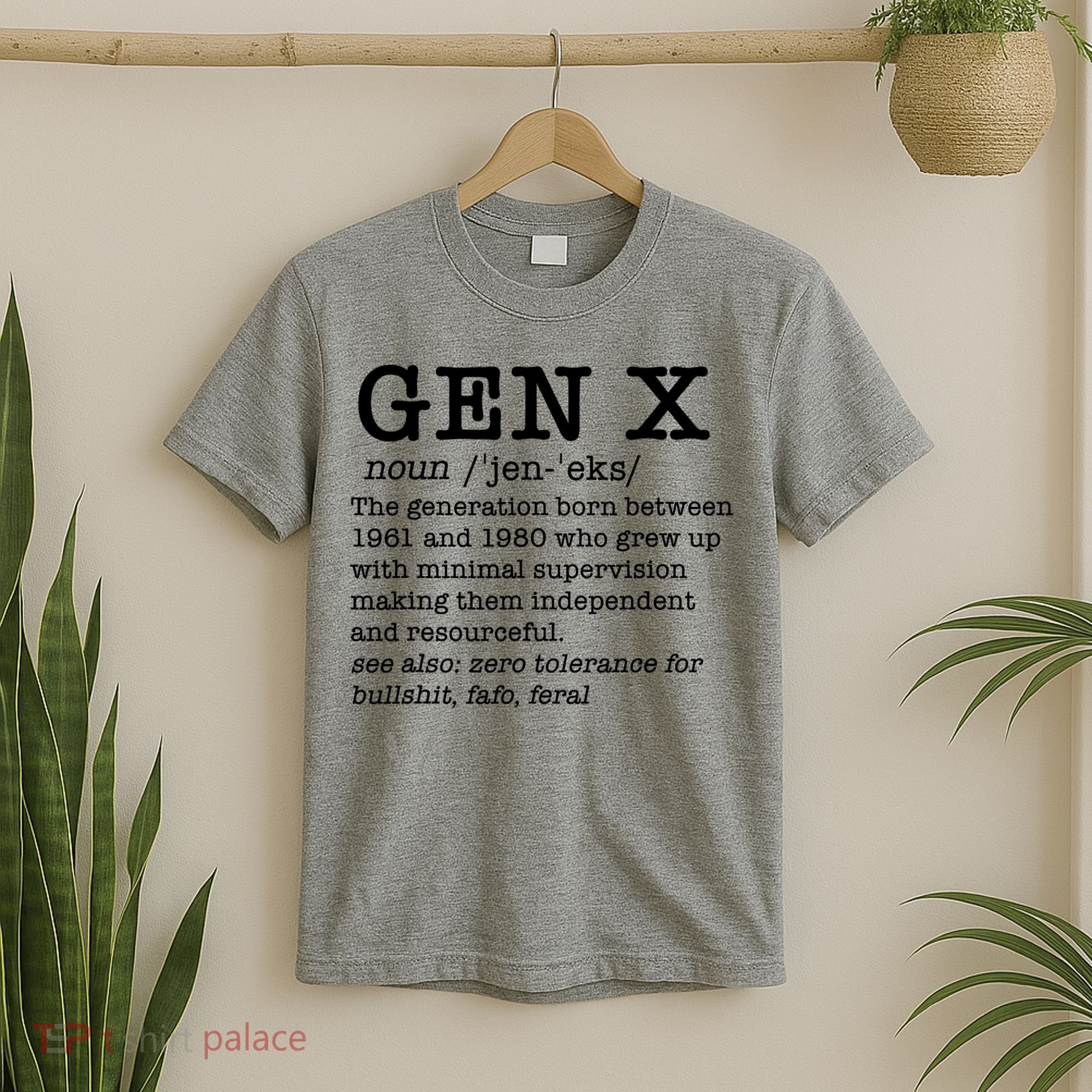 Gen X Funny Dictionary Generation Xer We DonT Care Meme T-Shirt