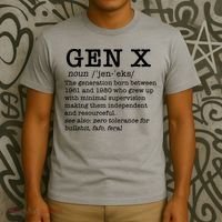 Gen X Funny Dictionary Generation Xer We DonT Care Meme T-Shirt thumb 3