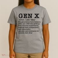 Gen X Funny Dictionary Generation Xer We DonT Care Meme T-Shirt thumb 4