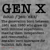 Gen X Funny Dictionary Generation Xer We DonT Care Meme T-Shirt thumb 7